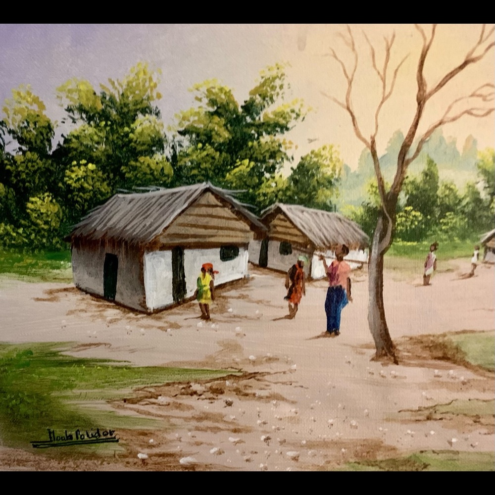 Original Painting by Late Haitian Artist Moab Polydor